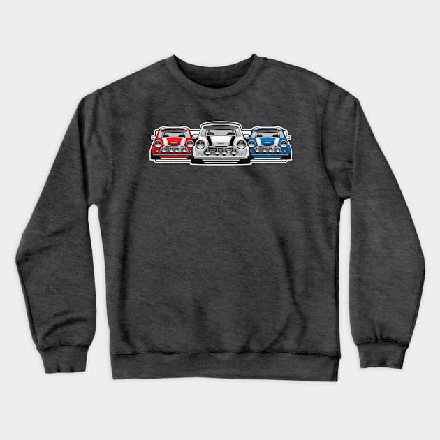 Mini Cooper MK1 Three Crewneck Sweatshirt by RBDesigns